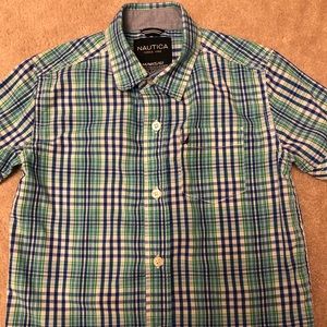 Nautica Boys Short Sleeved Button Down